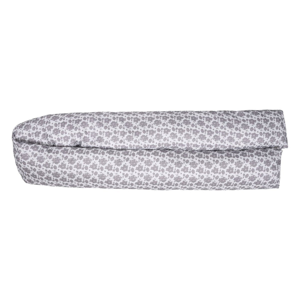 12 Ft Maternity Pillow Case - Grey Floral