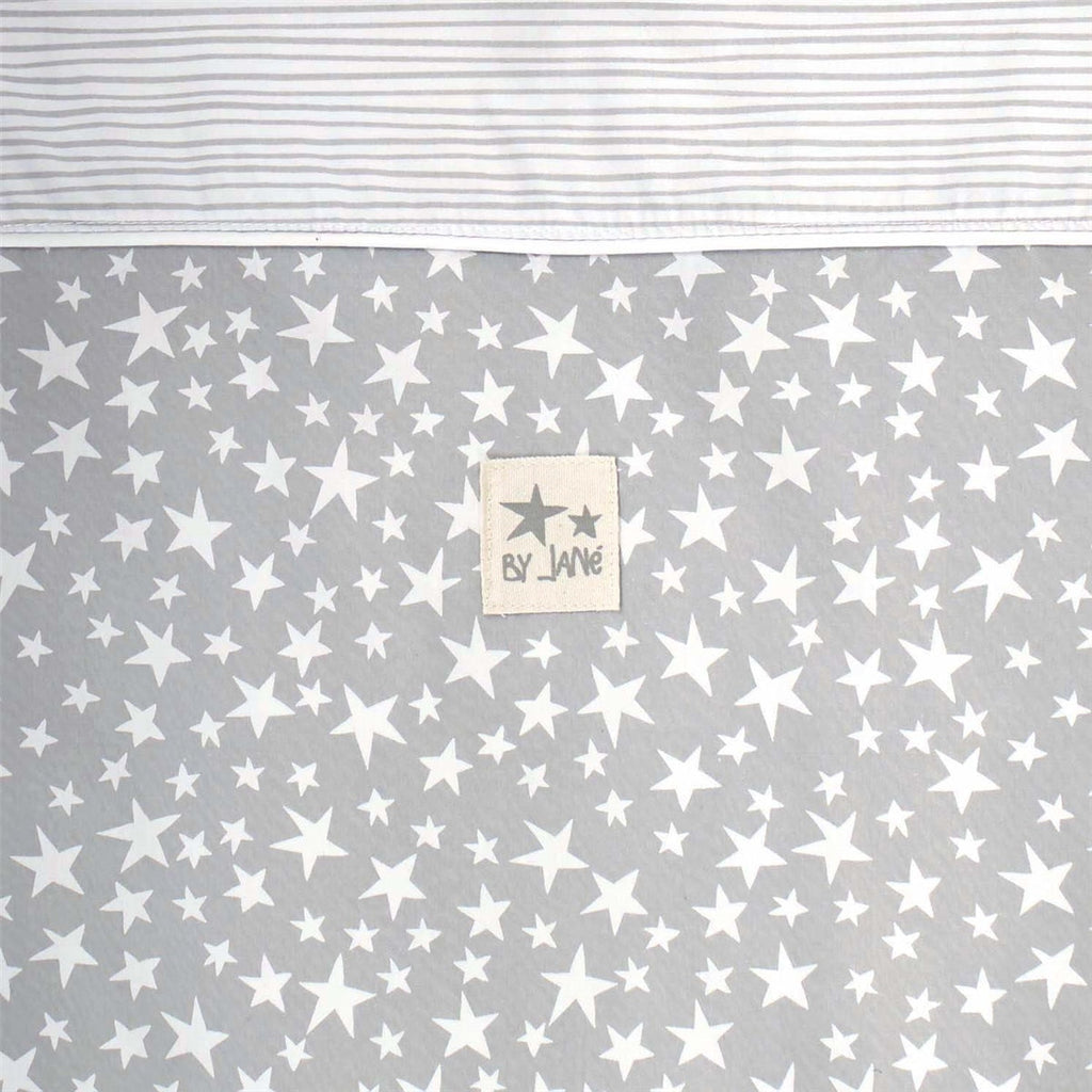 Jane Baby Side Crib + 4 Piece Bedding Set & Safety Mattress, Star 2026