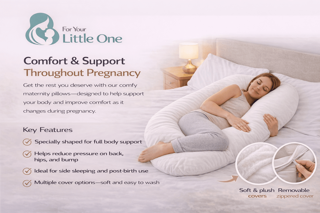 9 Ft Maternity Pillow And Case - Light Pink