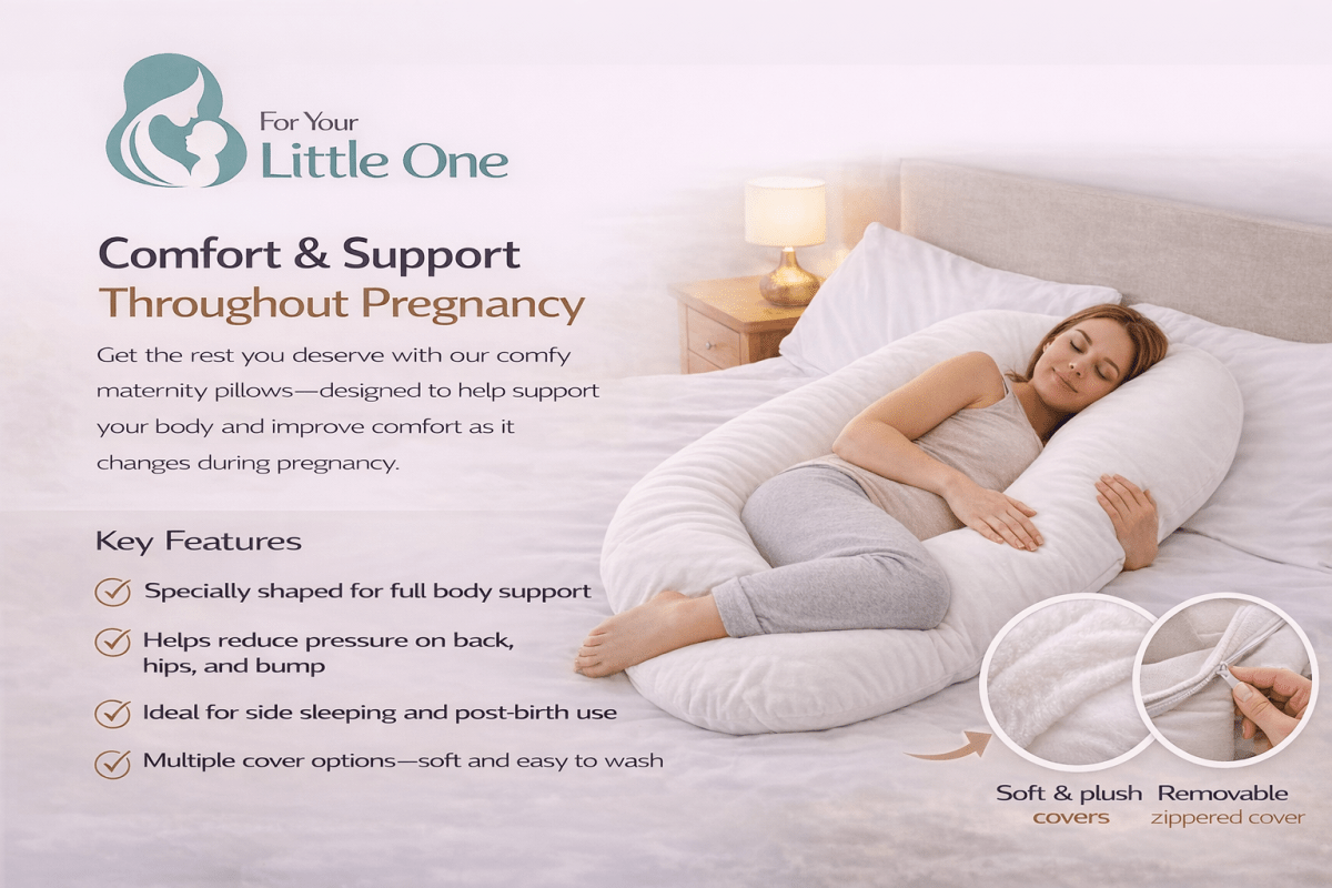 9 Ft Maternity Pillow And Case - Cream