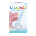 Packaging of baby scissors with 'babynails' branding on a white background