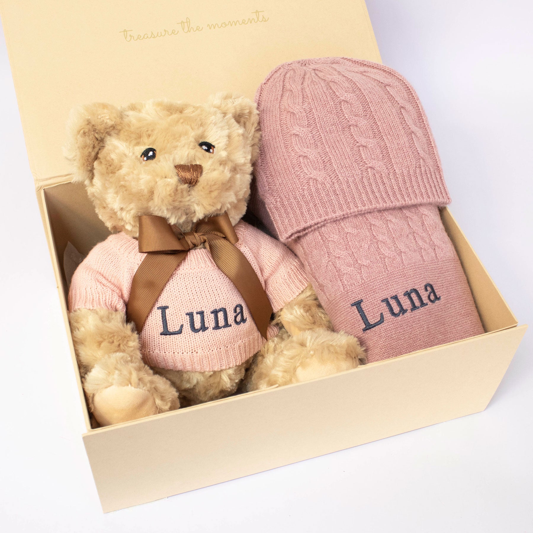 Cashmere and Teddy Gift Set - Rosewood