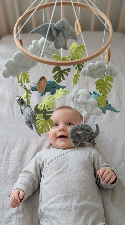 Little Dino Land Cot Mobile