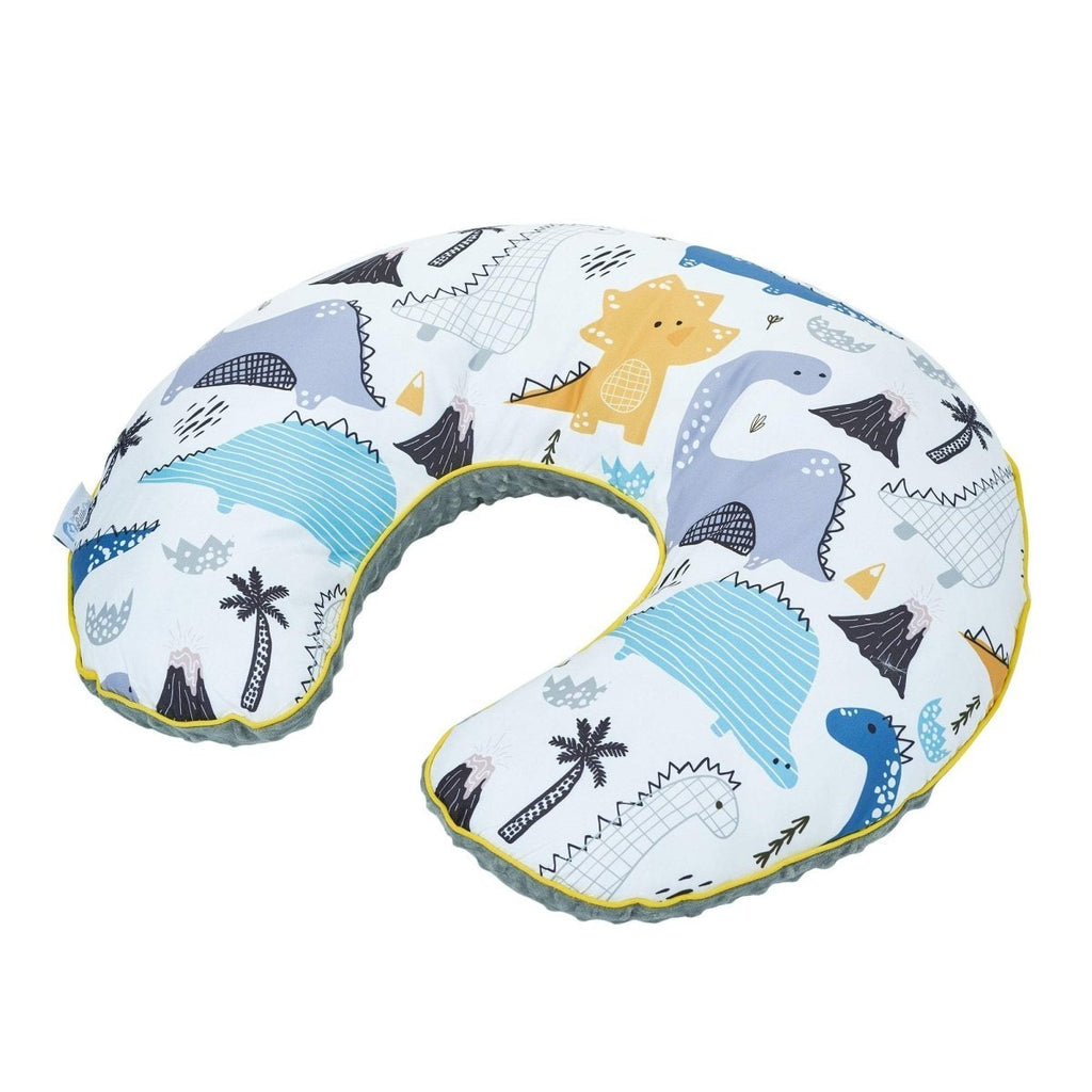 U-shaped pillow with dinosaur pattern on a white background