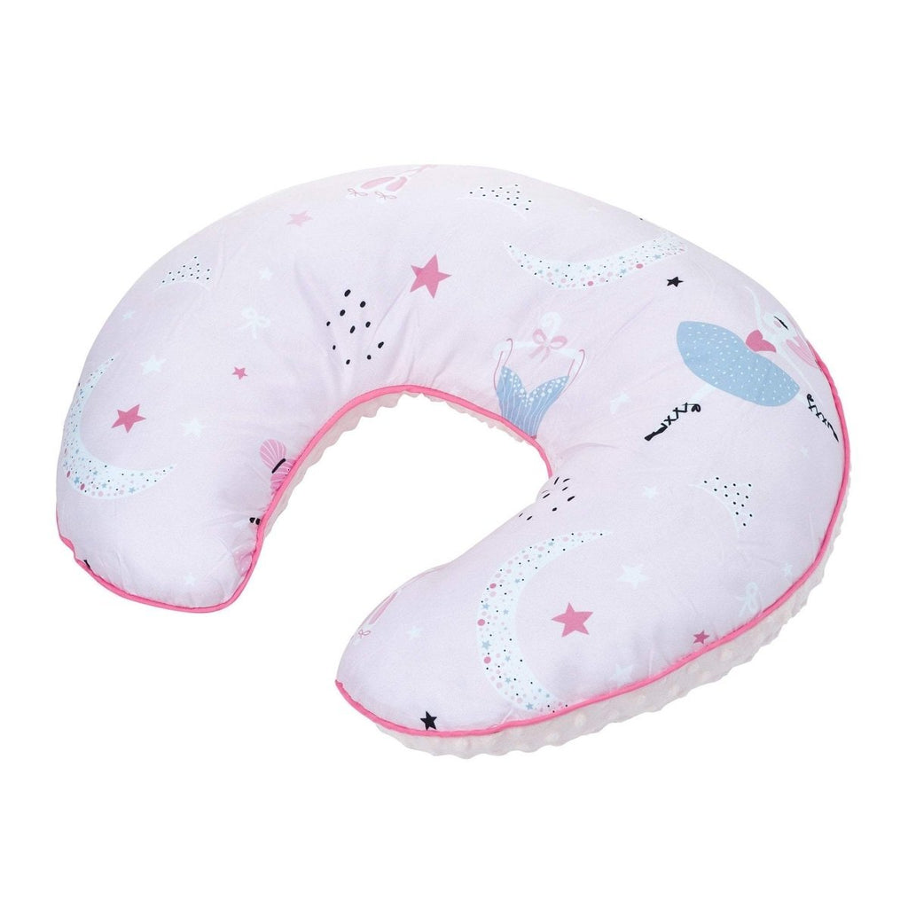 U-shaped pillow with mermaid and balloon design on a white background