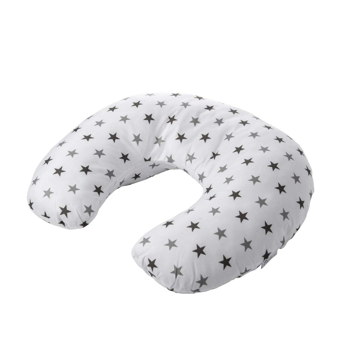 U-shaped pillow with star pattern on a white background