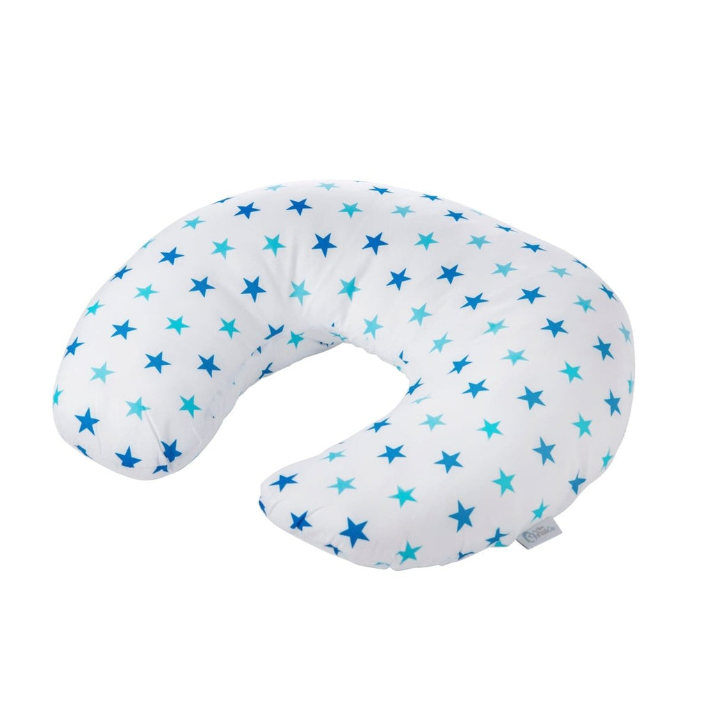 U-shaped pillow with star pattern on a white background