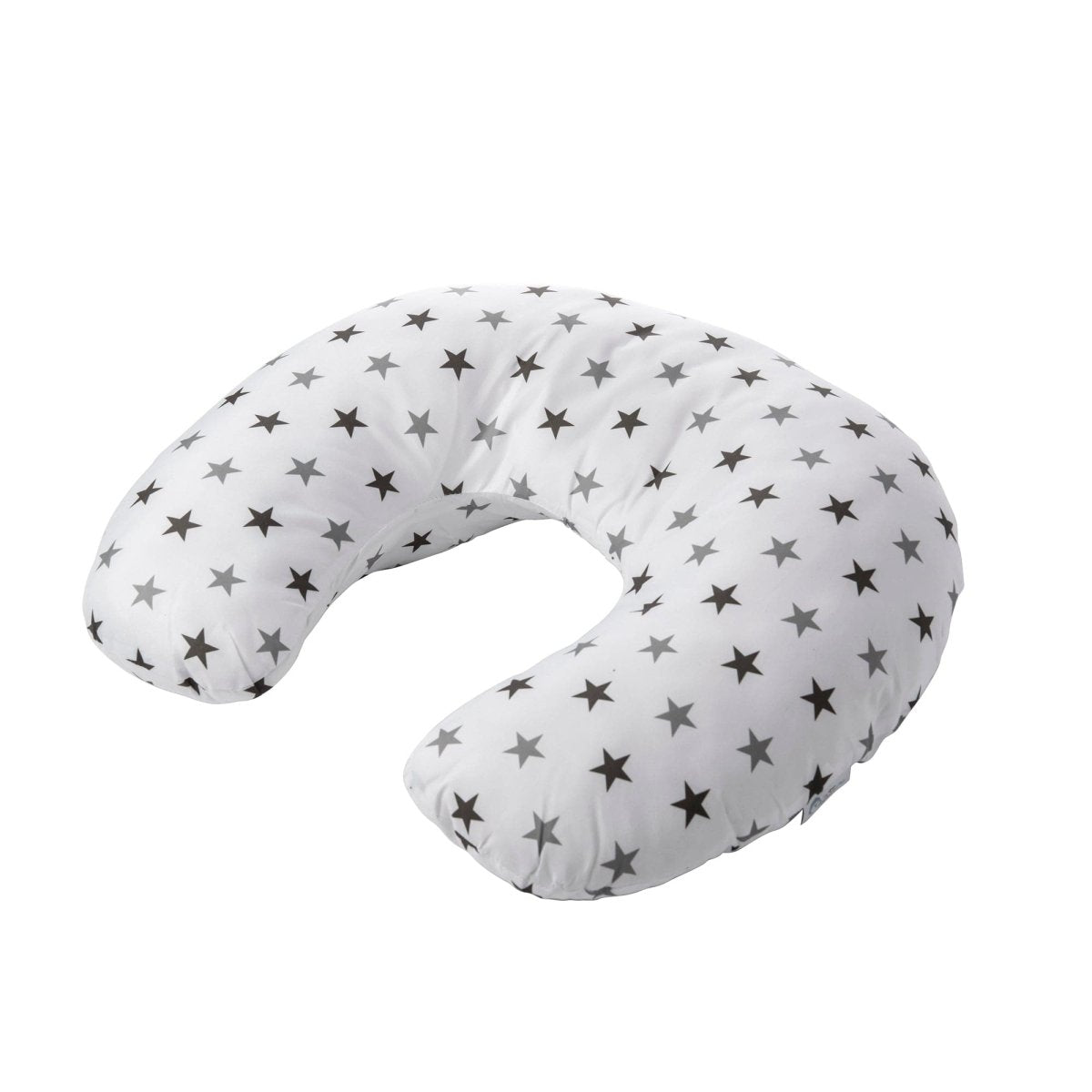 U-shaped pillow with star pattern on a white background