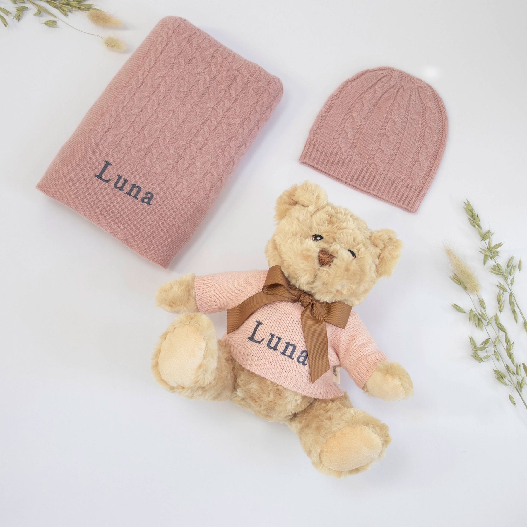 Cashmere and Teddy Gift Set - Rosewood