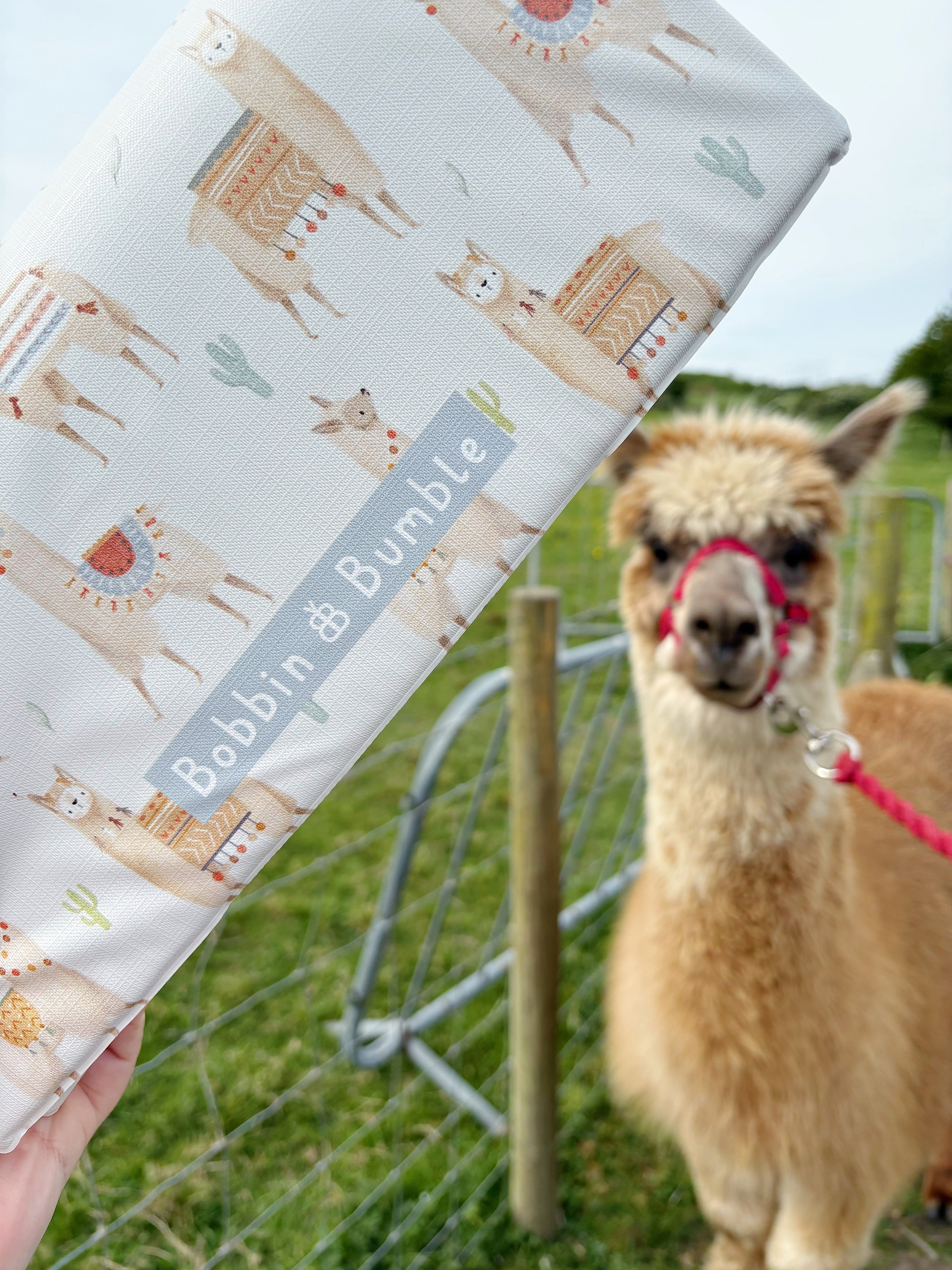 Travel Changing Mat - Alpacas