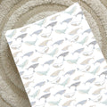 Anti-Roll Wedge Changing Mat - Whale Print